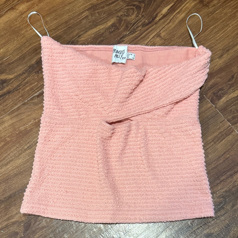 Princess Polly Blush Textured Camisole